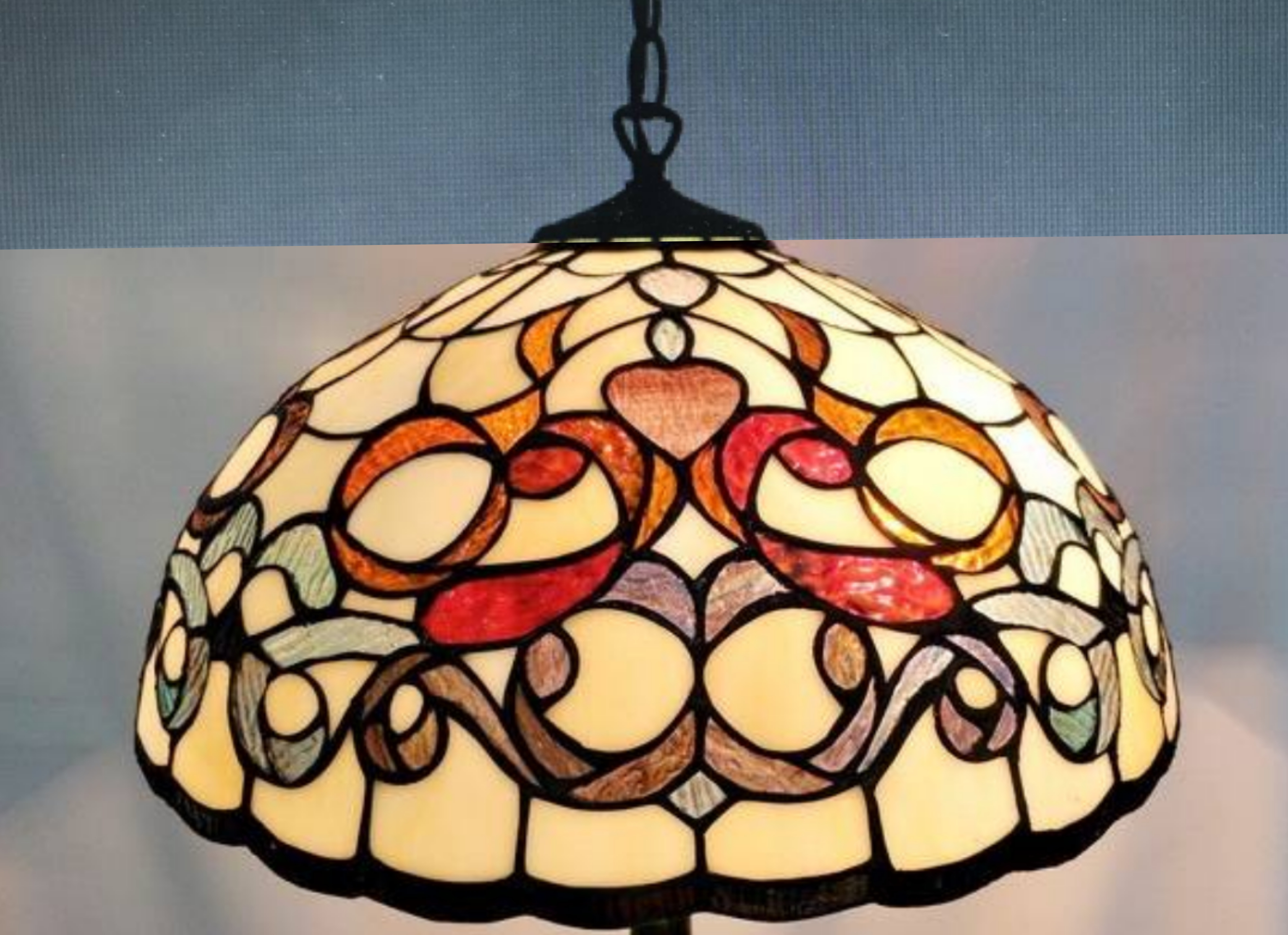 โคมไฟสเตนกลาส #Stained Glass #Tiffany ceiling lamp