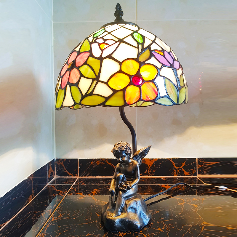 โคมไฟสเตนกลาส #Stained Glass #Tiffany Bedside Lamp