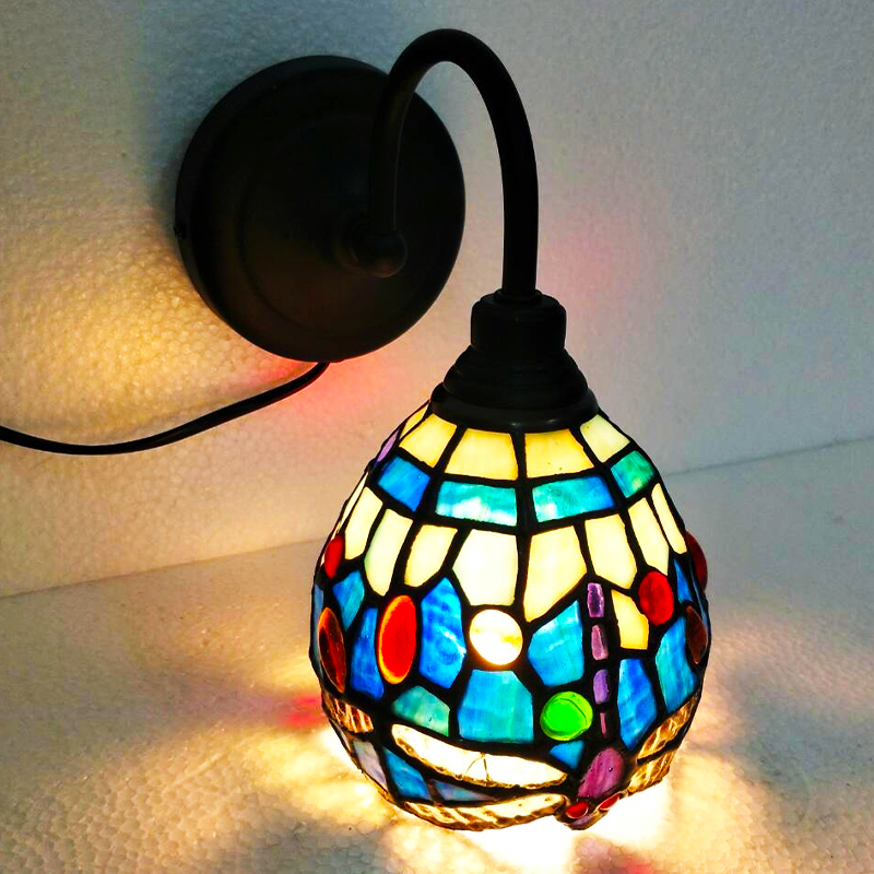 โคมไฟสเตนกลาส #Tiffany wall lamp #Stained glass