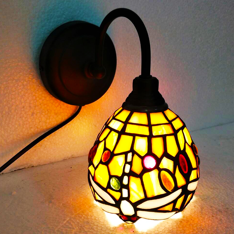 โคมไฟสเตนกลาส #Tiffany wall lamp #Stained glass